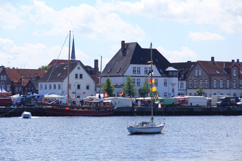 Boote im Hafen Eckernförde